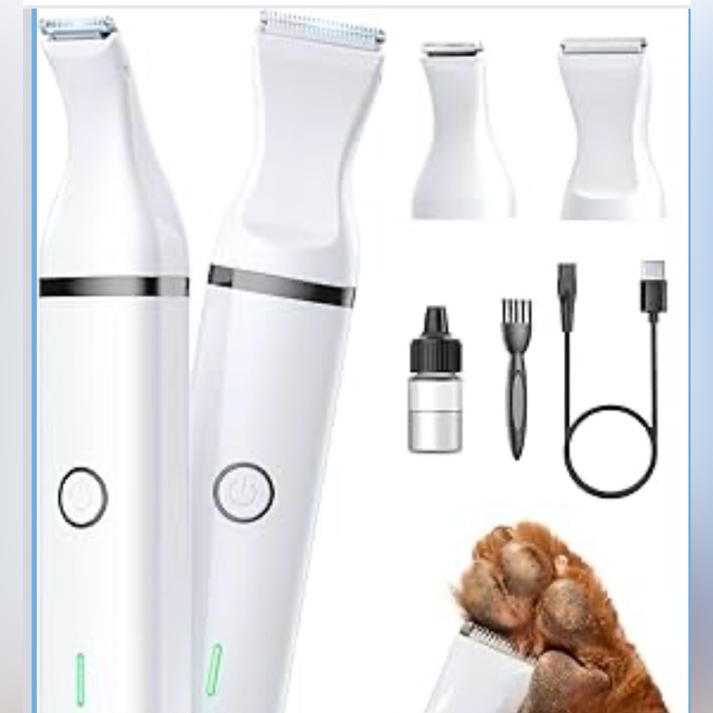 NEW Dog Clippers with Double Blades,Cordless Small Pet Hair grooming